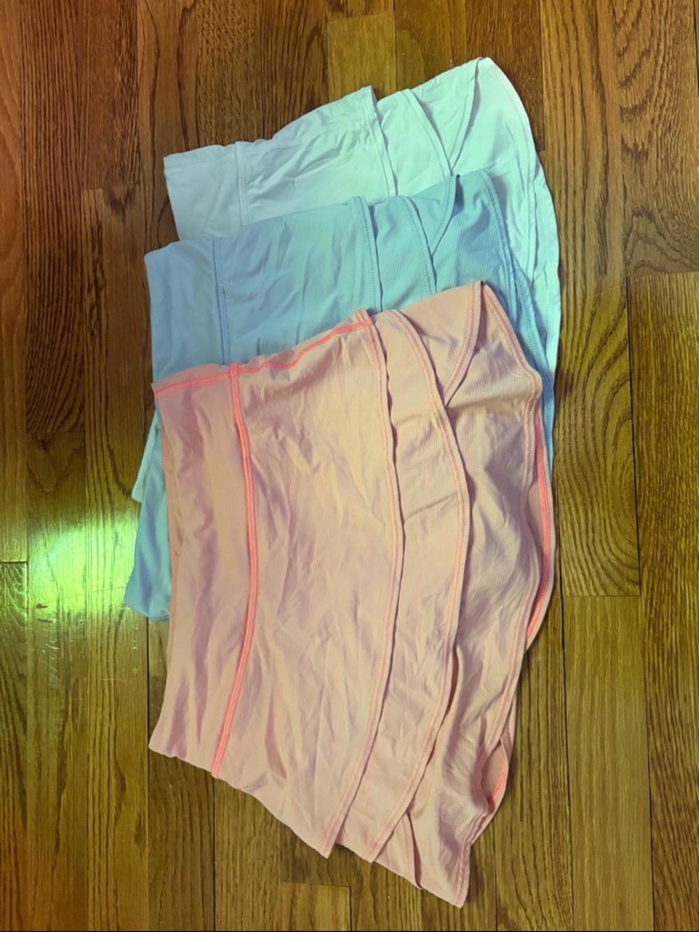 Athleta Girl Pink and White Layering Skirt Set